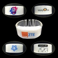 Bracelet LED transparent scintillant, lumineux et musical, activé par le son, 15 couleurs LED, portable, style rétro romantique