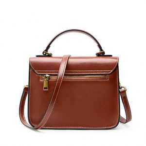 Sac à bandoulière vintage en cuir véritable pour <span class=keywords><strong>femme</strong></span> Asuwish avec deux sangles imperméables - Product Image 5