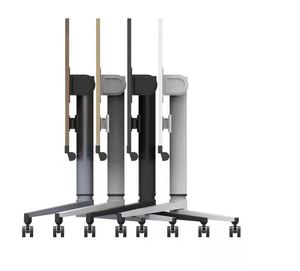 Sinh viên nghiên cứu bảng vẽ đứng khí nén nâng bàn di động phòng đào tạo Gấp bảng với bánh xe - Product Image 2