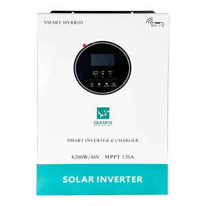 Système d'onduleur solaire hybride à onde sinusoïdale pure 48V 11kW avec MPPT pour la maison, efficacité de 98%, entrée 240VAC, sortie 50/60Hz - Product Image 4