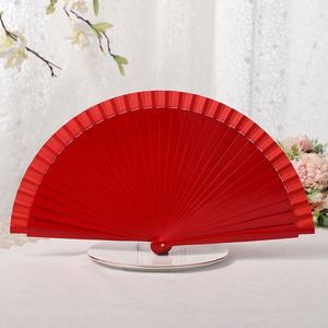 Elegante Abanico Plegable de Bambú de Estilo Chino Vintage para Disfraces, Fiestas y Decoraciones, Color Sólido, Estilo Español - Product Image 2