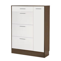 Mueble de Madera de Lujo para Sala de Estar, Zapatero Delgado Abatible, Mueble de Almacenamiento para Zapatos