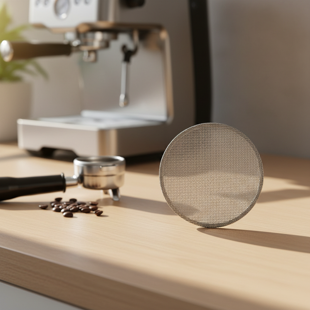 High Precision Square Hole Gear Core Metal Coffee Filter Disc 200 Mesh Eco-Friendly & Durable