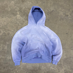 <span class=keywords><strong>Felpa</strong></span> con Cappuccio Personalizzata da Uomo, Pesante, con Lavaggio Acido e Minerale, Stile <span class=keywords><strong>Vintage</strong></span>, <span class=keywords><strong>Oversize</strong></span>, Streetwear, Vestibilità Ampia, in Pile Neutro - Product Image 1