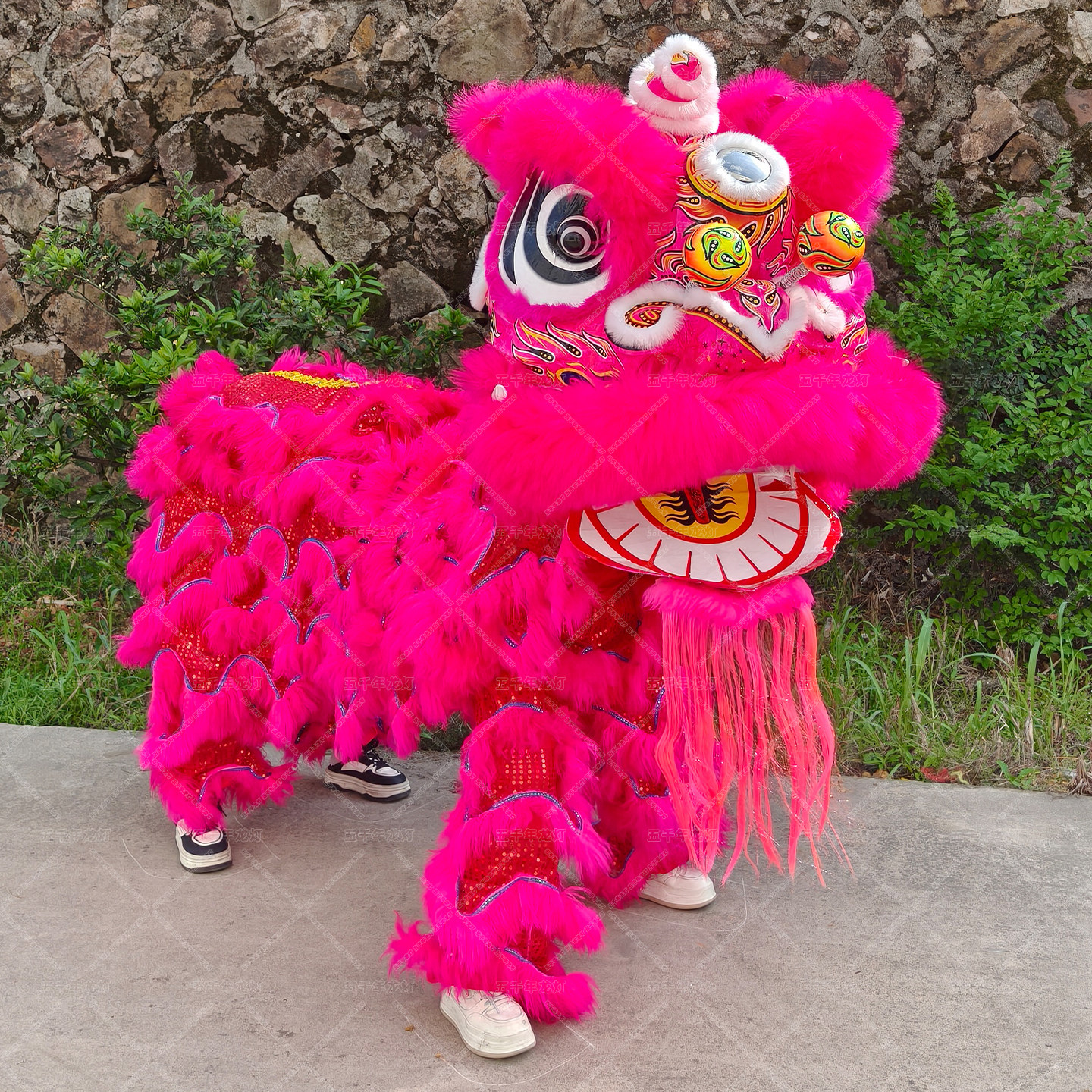 High-end wool bamboo weaving adult rose red color changing light