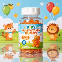 Complément multivitaminé gommeux pour enfants, composé de composants naturels bruts sélectionnés, enrichi en probiotiques digestifs, Halal et végétalien, à croquer