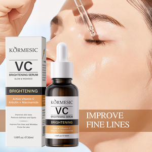 KORMESIC Vente en gros Sérum Visage Éclaircissant Bio VC 30ml Anti-rides Raffermissant Liftant Réducteur de Pores Marque Privée OEM - Product Image 1