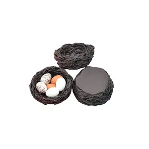 new arrival hot sale micro landscape dollhouse diy decorative 3d miniature bird nest design resin accessories