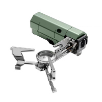 Réchaud portable pliable 2600W pour camping, barbecue, randonnée, cuisson en extérieur, brûleur à gaz butane manuel