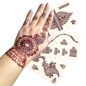 Tatuaggi Temporanei all'Henné per Viso e Corpo, Eleganti e Valorizzanti, <span class=keywords><strong>Rosso</strong></span>-Marrone, Lunga Durata, per Feste Nuziali e Uso Quotidiano - Product Image 5