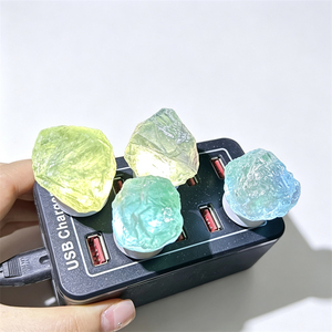 Lámpara de Noche de Cristal <span class=keywords><strong>en</strong></span> <span class=keywords><strong>Bruto</strong></span> USB, Mini Lámpara LED Portátil de Piedra Natural, Decoración de Cristal Curativo, Regalo para Dormitorio y Decoración del Hogar - Product Image 3