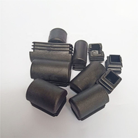 Embout de tube carré bombé noir en plastique, capuchon d'extrémité de tuyau arqué, anti-rouille, protection de sol pour rack et cadre de fitness, fabriqué en Chine