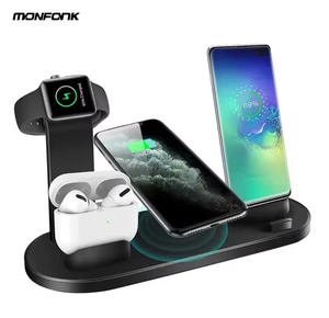 15w 3 in 1 Fast Wireless Chargers <strong>Universal</strong> Power Supply <strong>Adapter</strong> Charging for Smart Mobile Phone Earphone Watch <strong>Multifunction</strong> - Product Image 1
