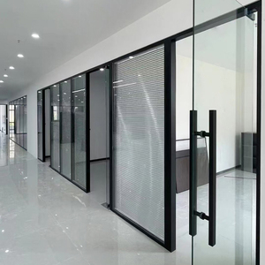 Nhôm khung văn phòng phân vùng kính và nhân tạo phân vùng tường cho phòng ngủ phòng khách nhà bếp cửa phân vùng - Product Image 5