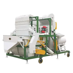 Wheat Seed Vibrating Sieving Processing Machine Mildew Corn Wheat Cleaner Combined Screening Grading Cleaning Equipment