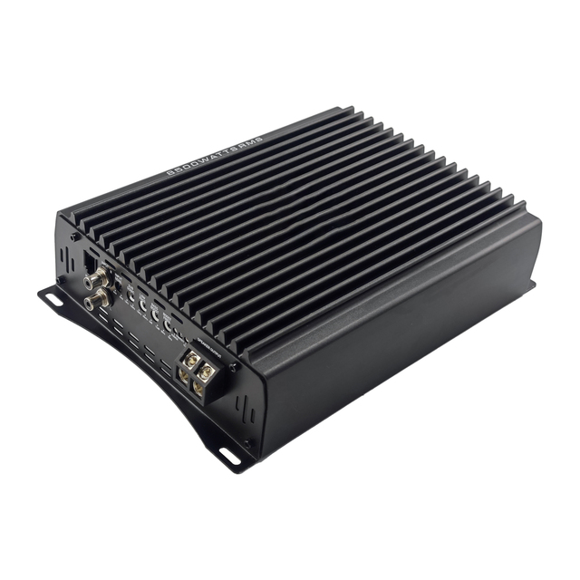 Factory New 1-Channel 5000 Watts Class D DJ Power Audio Amplifier Mono Car Amplifier with Crossovers & Subwoofer Processor