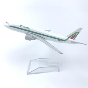 Modèle d'avion en alliage de 16 cm Italie <span class=keywords><strong>777</strong></span> Aviation Cadeaux de collection - Product Image 3