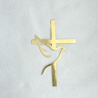 Ins Wind Frieden Taube Kreuz Kuchen Dekoration Plug-in Kommunion Baby party Party Dekoration Kuchen Topper