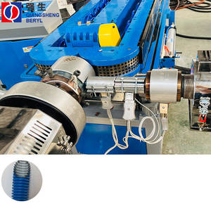 Machine d'extrusion de tuyaux électriques en PVC à double couleur haute vitesse, 2 couches, PE PP PVC, 9-50 <span class=keywords><strong>mm</strong></span>, tuyau de drainage en PVC - Product Image 1