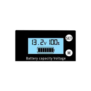 Impermeável DC 8V-100V LCD Portátil 12 Volt Battery Meter Bateria Capacidade Indicador de Tensão