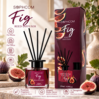 Diffuseur de parfum d'ambiance à bâtonnets en verre pour la maison, bâtonnets en fibre, fournisseur en gros, marque privée, direct usine