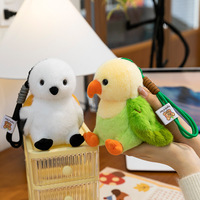 Porte-clés en peluche d'oiseau personnalisé, super doux en coton PP, vente en gros d'usine, jouets en peluche d'oiseau pour machine à griffes, cadeau d'anniversaire