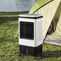 2024 nouveau refroidisseur d'air solaire ventilateur de brouillard refroidisseur d'air cc petit refroidisseur d'air d'eau pour extérieur et Garage électrique et alimenté par batterie