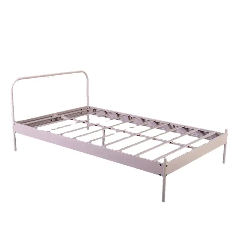 क्लासिक स्टील तह बिस्तर फ्रेम/गढ़ा लोहे तह बिस्तर गद्दे के साथ फाउंडेशन के साथ सस्ते