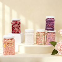 Oferta Especial: Sal del Himalaya Natural Orgánica Hecha a Mano con Partículas de Cristal de Lavanda, Exfoliante y Blanqueadora, para Baño de Spa Corporal y de Pies Navideño