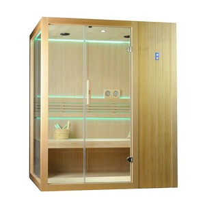 ห้องซาวน่าไม้ซีดาร์แดงสำหรับ 2 คน พร้อมกระจกกันความร้อนสูง - Product Image 1