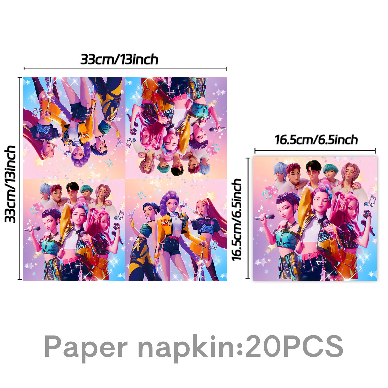 Tissu 20pcs-k-pop démon tueur