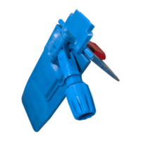 Cadre de vadrouille plat et anti-poussière pliable en plastique lourd avec manche télescopique en aluminium à tête de vadrouille en polyester durable