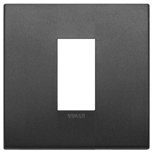 Placca da Parete Vimar Classic 1M in Grafite Opaco 9,9x9,8cm - Product Image 1