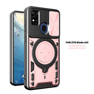 A prueba de golpes TPU PC cubierta Cámara proteger anillo titular armadura teléfono caso para <span class=keywords><strong>ZTE</strong></span> <span class=keywords><strong>Blade</strong></span> A31 - Product Image 2