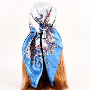 Foulard carré <span class=keywords><strong>pour</strong></span> femme, écharpe douce en satin <span class=keywords><strong>pour</strong></span> cheveux et cou, bandanas <span class=keywords><strong>pour</strong></span> dormir - Product Image 2