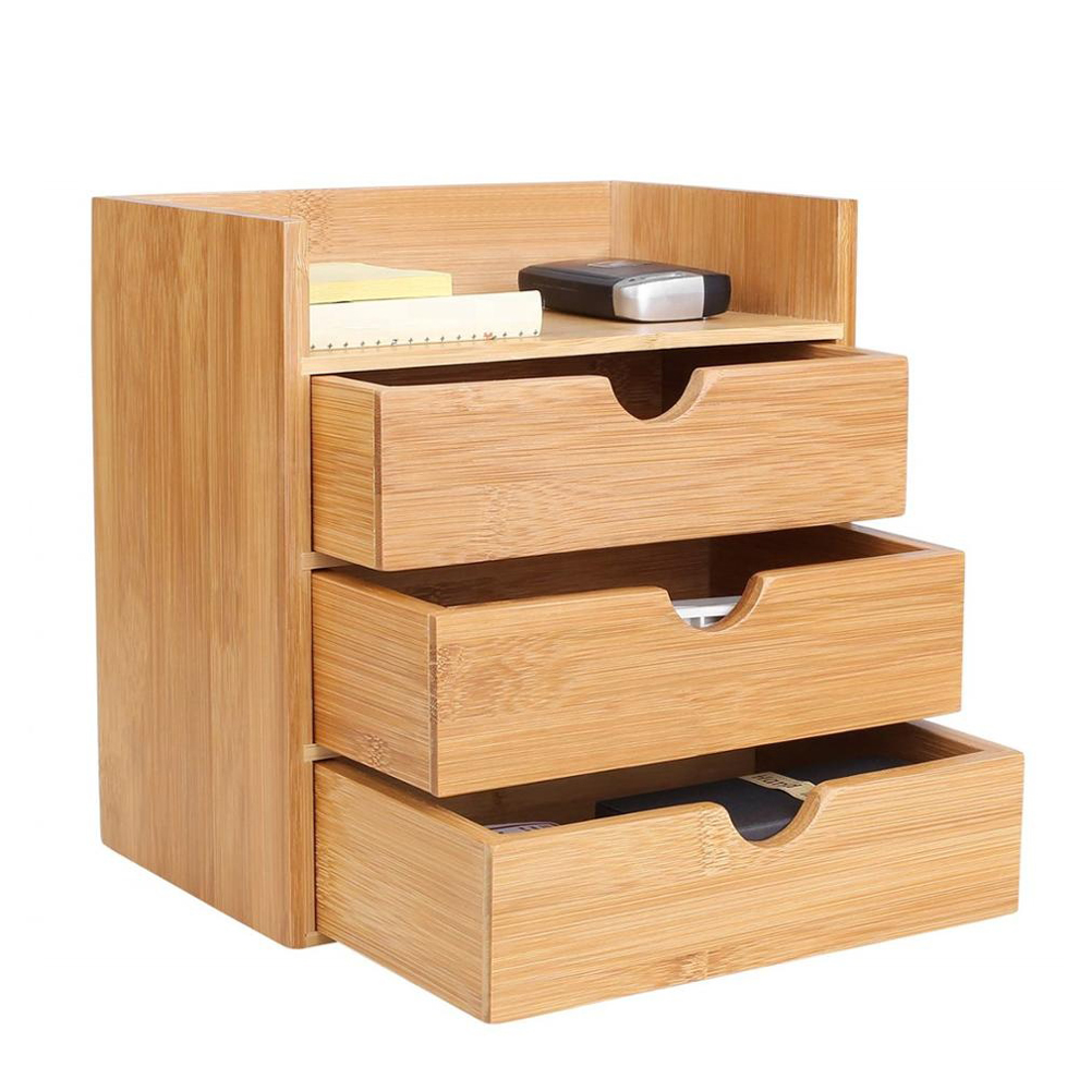 Бамбуковый офисный сортировщик файлов, настольный органайзер для документов, Настольная бумажная папка, стационарные полки для хранения