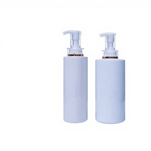 Nieuwe design 250 ml 350 ml <span class=keywords><strong>500</strong></span> ml 750 ml witte <span class=keywords><strong>plastic</strong></span> flessen voor lotion, shampoo en douchegel met gouden pompdispenser - Product Image 1