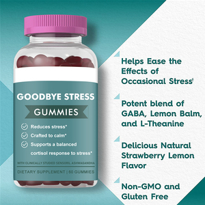 Gummies anti-stress OEM ODM avec Ashwagandha, GABA et L-Théanine pour favoriser l'apaisement de l'humeur et la relaxation, enrichies en Vitamine D3, <span class=keywords><strong>B6</strong></span> et Magnésium - Product Image 5
