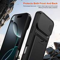 Étui de téléphone avec porte-cartes et protection d'objectif intégrée pour iPhone 18, iPhone 17, 16, 15, 14, 13 Pro Max – Accessoires pour téléphone