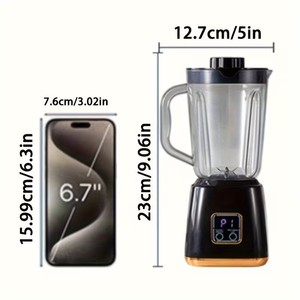 Presse-agrumes portable sans fil, mini-machine à jus, machine à jus domestique rechargeable par USB, machine de cuisine multifonctionnelle, mélangeur, broyeur de glace - Product Image 6