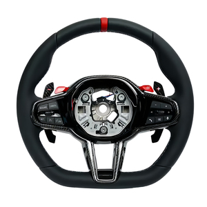 <span class=keywords><strong>Volante</strong></span> de fibra de carbono personalizado adecuado para BMW G30 G31 G32 X3 G01 X4 G02 M2 G87 M3 G80 M4 G82 <span class=keywords><strong>volante</strong></span> de coche - Product Image 1