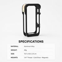 Cage de protection métallique pour Insta360 X6 avec support d'extension et griffe porte-accessoire – Accessoires pour caméra d'action