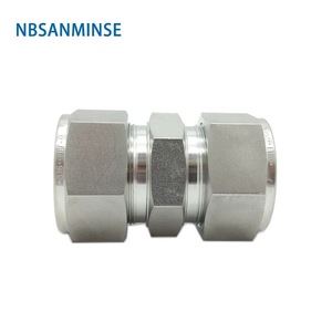 ข้อต่ออัดรูปตัวยู NBSANMINSE ข้อต่อตรง SS316L 3000PSI ใช้สำหรับน้ำมัน แก๊ส และน้ำ - Product Image 1