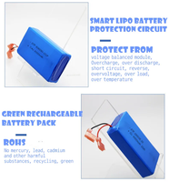 Batterie polymère au lithium haute capacité 3.2V 3.7V 6.4V 7.4V 2S2P 3000-8000mAh, cellule pochette ultra-mince 1000 cycles, qualité A+ 606090