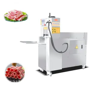 Cortador industrial de carne congelada, máquina para cortar carne bovina, carne de carneiro, rolo de carne de porco