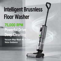 Aspirateur silencieux 3-en-1 sans fil autonettoyant HEPA pour sols humides et secs, idéal pour la maison et l'hôtellerie