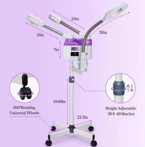 เครื่องอบไอน้ำร้อน-เย็น 3 in 1 พร้อมไฟวงแหวนขยาย 8 เท่า ดีไซน์ทันสมัย สำหรับร้านเสริมสวย ซาวน่า เครื่องพ่นไอน้ำโอโซน - Product Image 3