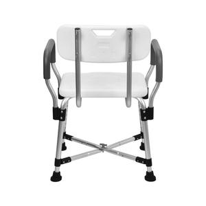 Silla de baño de altura ajustable de aluminio moderno equipo de seguridad de ducha para uso en el baño - Product Image 4