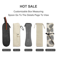 Set d'Ustensiles de Camping Portables en Acier Inoxydable : Couteaux, Fourchette, Paille, Cuillère, Baguettes – Kit de Couverts de Voyage avec Étui, Cadeau pour Employés
