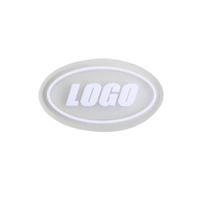 Patchs de logo tactiques en caoutchouc pvc 3d, badge de fond transparent en caoutchouc
